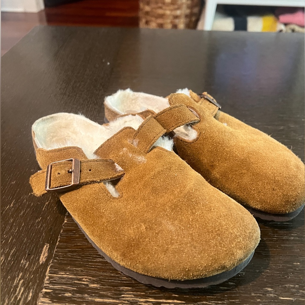 Birkenstock Boston Shearling-Lined clogs size 39